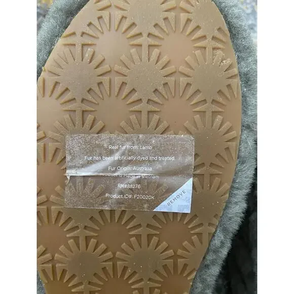 Ugg Fluff Yeah Slide Burnt Olive Sz 11 - Picture 6 of 7